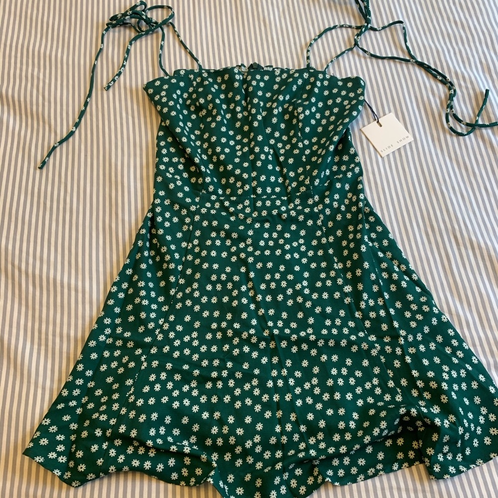 Summer green dress
